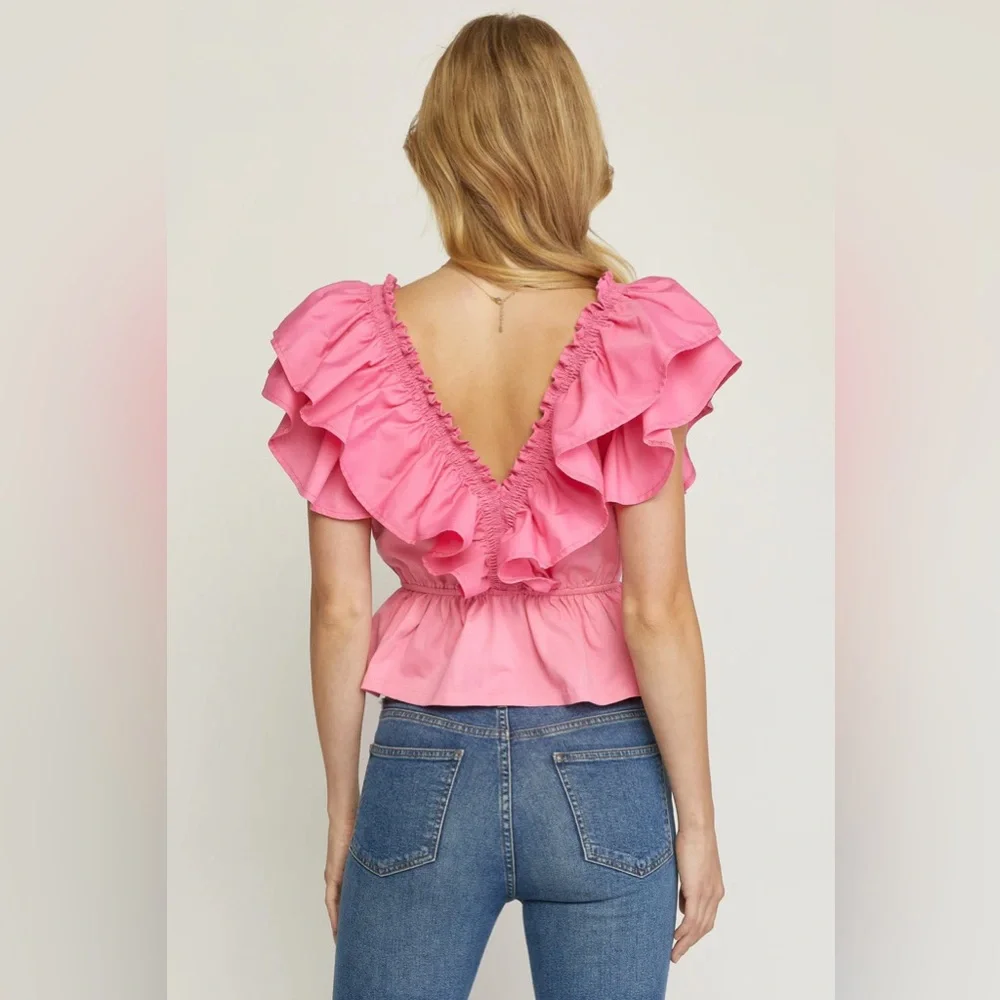 Entro hot pink blouse! - Picture 3 of 3